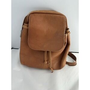 Piel Genuine Leather Backpack Purse With Straps